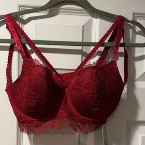 H&M Deep Red Lace Bra